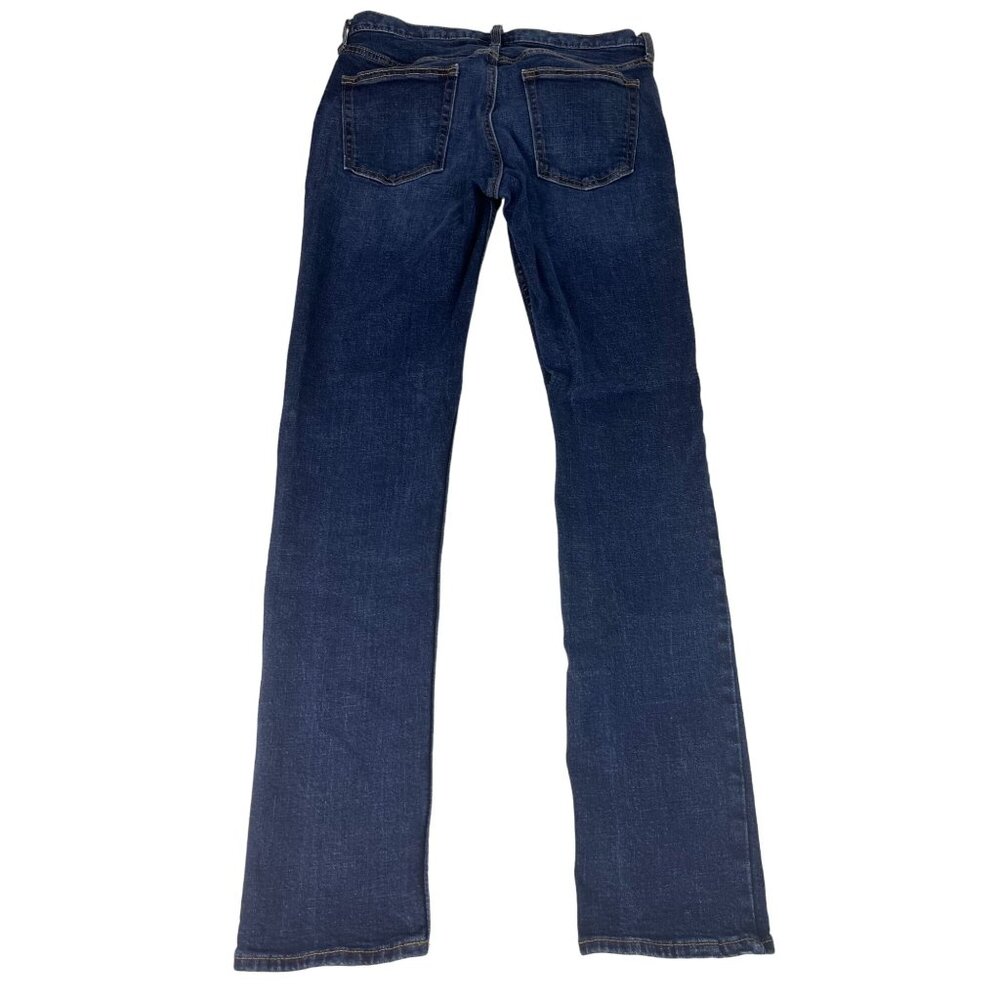 Old Navy Slim Built-In Flex Denim Jeans Men's 32 Blue Dark Wash Stretch Pockets - Picture 6 of 6